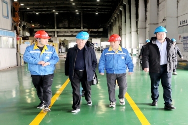 2024年 1月30日，浙江省经信厅机关党委二级巡视员孙自强莅临雅博app官方入口开展岁末年初安全生产督导